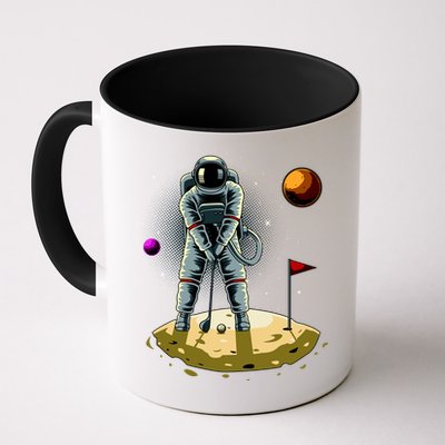 Astronaut Golfing On The Moon Funny Golf Lovers Mug
