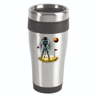 Astronaut Golfing On The Moon Funny Golf Lovers 16oz Travel Tumbler