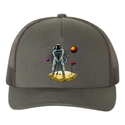 Astronaut Golfing On The Moon Funny Golf Lovers Yupoong Adult 5-Panel Trucker Hat