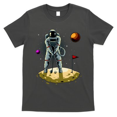 Astronaut Golfing On The Moon Funny Golf Lovers T-Shirt