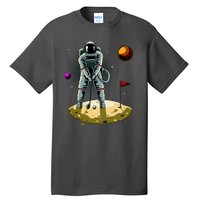 Astronaut Golfing On The Moon Funny Golf Lovers Tall T-Shirt