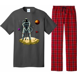 Astronaut Golfing On The Moon Funny Golf Lovers Pajama Set