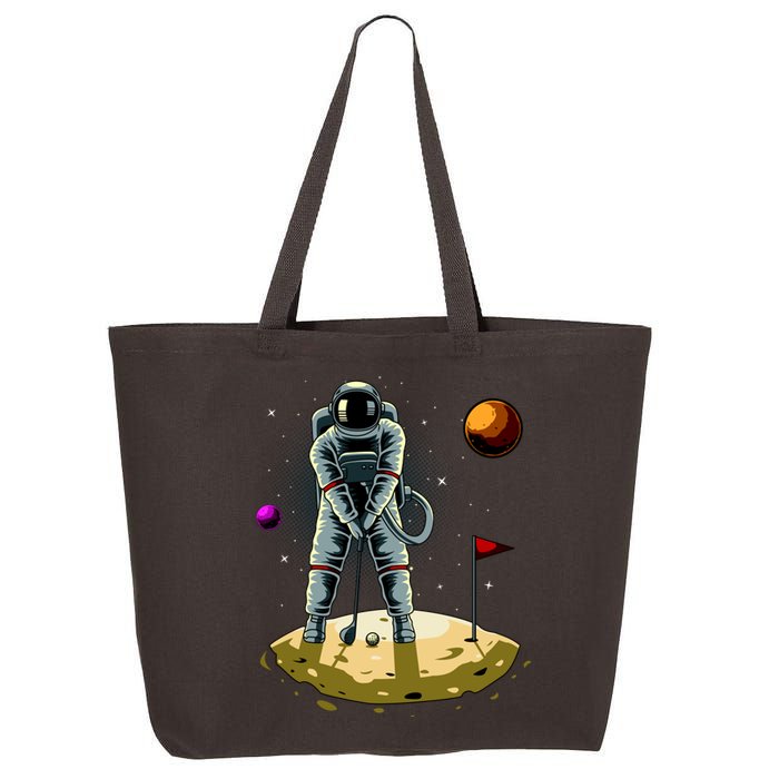 Astronaut Golfing On The Moon Funny Golf Lovers 25L Jumbo Tote