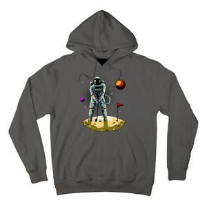 Astronaut Golfing On The Moon Funny Golf Lovers Tall Hoodie