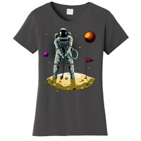 Astronaut Golfing On The Moon Funny Golf Lovers Women's T-Shirt