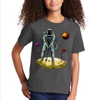Astronaut Golfing On The Moon Funny Golf Lovers Kids T-Shirt