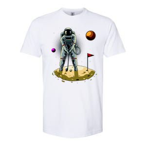 Astronaut Golfing On The Moon Funny Golf Lovers Softstyle CVC T-Shirt