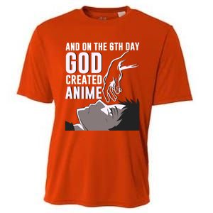 Anime Gift On The 6th Day God Created Anime Funny Anime Gift Cooling Performance Crew T-Shirt