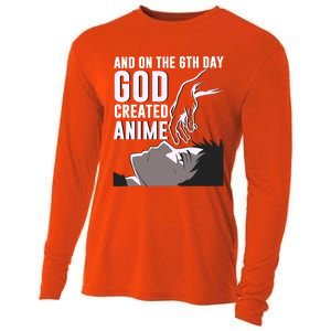 Anime Gift On The 6th Day God Created Anime Funny Anime Gift Cooling Performance Long Sleeve Crew