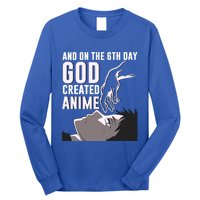 Anime Gift On The 6th Day God Created Anime Funny Anime Gift Long Sleeve Shirt