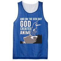 Anime Gift On The 6th Day God Created Anime Funny Anime Gift Mesh Reversible Basketball Jersey Tank