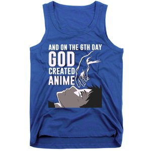 Anime Gift On The 6th Day God Created Anime Funny Anime Gift Tank Top