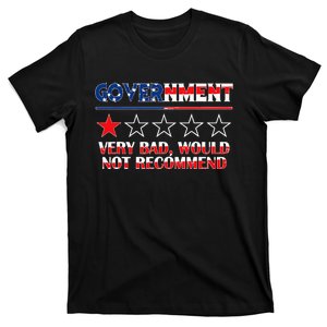 Anti Government One Star Rate Not Recommend T-Shirt