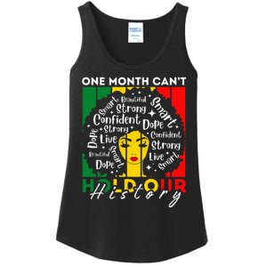 Afro Girl One Month CanT Hold Our History Black History Ladies Essential Tank