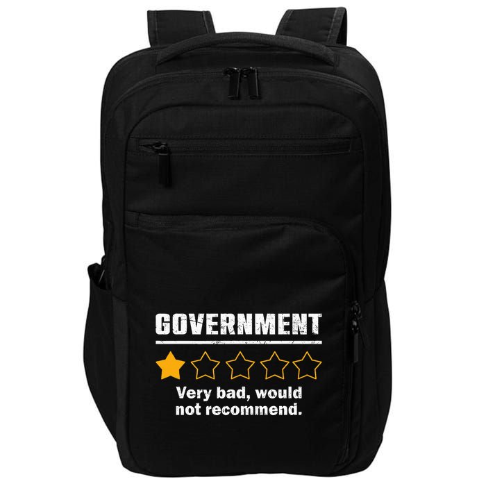 Anti Government One Star Rate Not Recommend Impact Tech Backpack