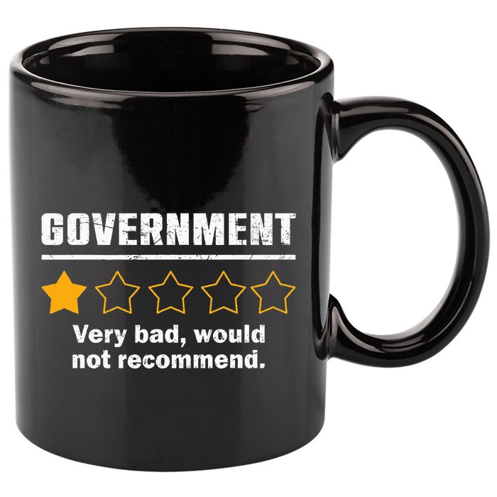Anti Government One Star Rate Not Recommend 11oz C Handle Ceramic Mug
