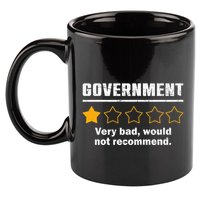 Anti Government One Star Rate Not Recommend 11oz C Handle Ceramic Mug