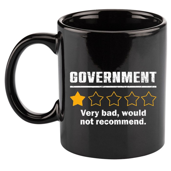 Anti Government One Star Rate Not Recommend 11oz C Handle Ceramic Mug