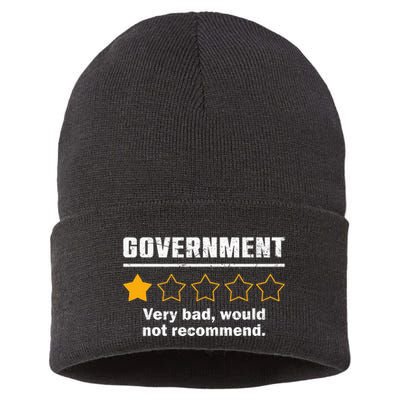 Anti Government One Star Rate Not Recommend Sustainable Knit Beanie