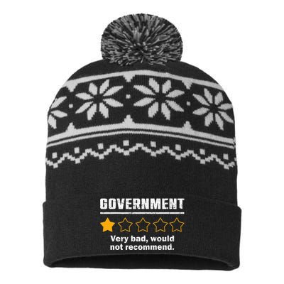 Anti Government One Star Rate Not Recommend USA-Made Snowflake Beanie