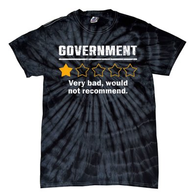 Anti Government One Star Rate Not Recommend Tie-Dye T-Shirt