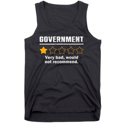 Anti Government One Star Rate Not Recommend Tank Top