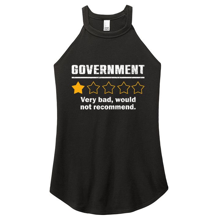 Anti Government One Star Rate Not Recommend Women's Perfect Tri Rocker Tank