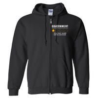 Anti Government One Star Rate Not Recommend Full Zip Hoodie