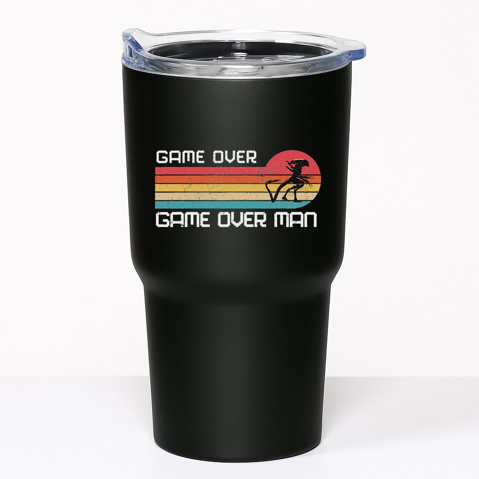Alien Game Over Man Tumbler