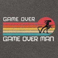 Alien Game Over Man Cotton Canvas Backpack