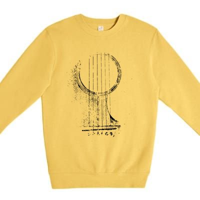 Acoustic Guitar Player Six String Classic Rock Roll Premium Crewneck Sweatshirt