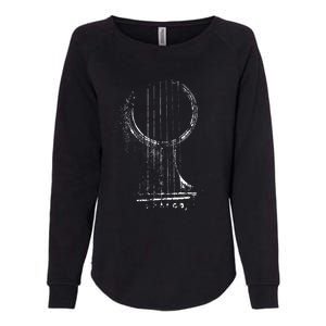 Acoustic Guitar Player Six String Classic Rock Roll Womens California Wash Sweatshirt