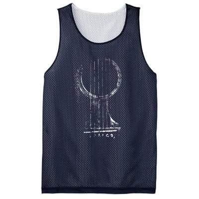 Acoustic Guitar Player Six String Classic Rock Roll Mesh Reversible Basketball Jersey Tank