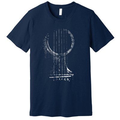 Acoustic Guitar Player Six String Classic Rock Roll Premium T-Shirt