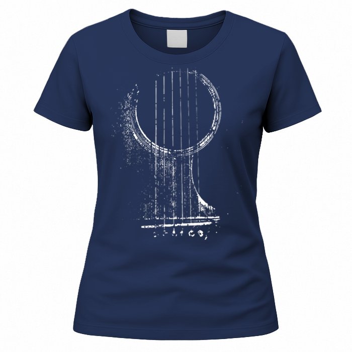 Acoustic Guitar Player Six String Classic Rock Roll Women's T-Shirt