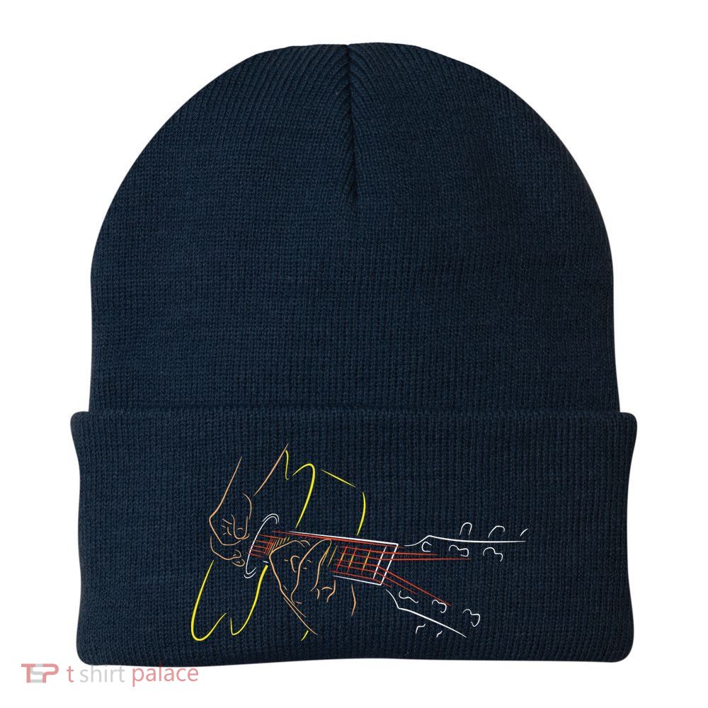 Acoustic Guitar Player Great Guitarist Or Band Gift Beanie