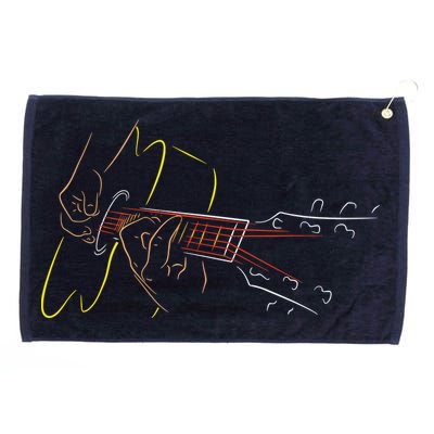 Acoustic Guitar Player Great Guitarist Or Band Gift Grommeted Golf Towel