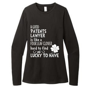 A Good Patents Lawyer Is Like A 4 Leaf Clover St Patricks Meaningful Gift Womens CVC Long Sleeve Shirt