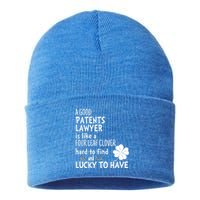 A Good Patents Lawyer Is Like A 4 Leaf Clover St Patricks Meaningful Gift Sustainable Knit Beanie