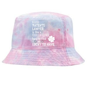 A Good Patents Lawyer Is Like A 4 Leaf Clover St Patricks Meaningful Gift Tie-Dyed Bucket Hat