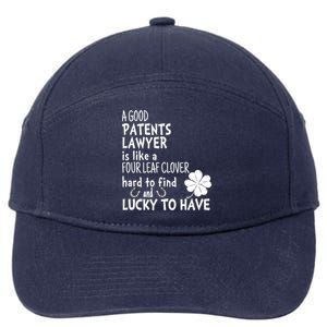 A Good Patents Lawyer Is Like A 4 Leaf Clover St Patricks Meaningful Gift 7-Panel Snapback Hat