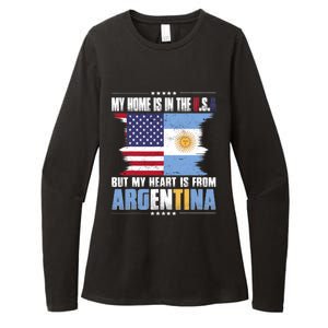 American Grown Patriot Argentinian American From Argentina Womens CVC Long Sleeve Shirt