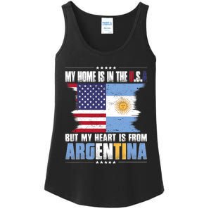 American Grown Patriot Argentinian American From Argentina Ladies Essential Tank