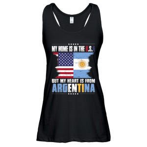 American Grown Patriot Argentinian American From Argentina Ladies Essential Flowy Tank