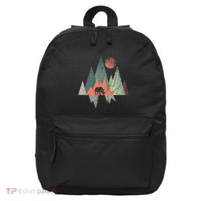 Animal Geometric Pattern Colorful Rhino 16 in Basic Backpack