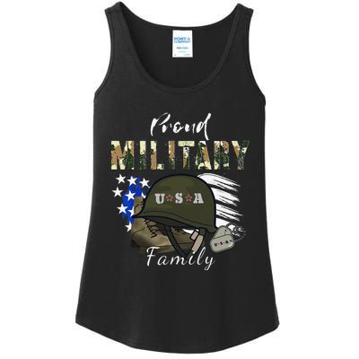 Army Graduation Proud Military Family Mom Dad Brother Sister Ladies Essential Tank