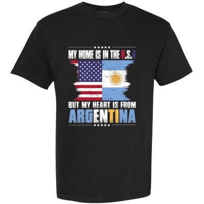 American Grown Patriot Argentinian American From Argentina Garment-Dyed Heavyweight T-Shirt