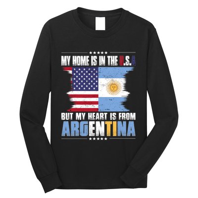 American Grown Patriot Argentinian American From Argentina Long Sleeve Shirt