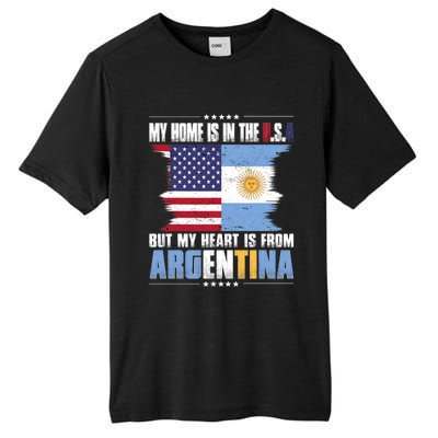 American Grown Patriot Argentinian American From Argentina Tall Fusion ChromaSoft Performance T-Shirt