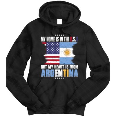 American Grown Patriot Argentinian American From Argentina Tie Dye Hoodie